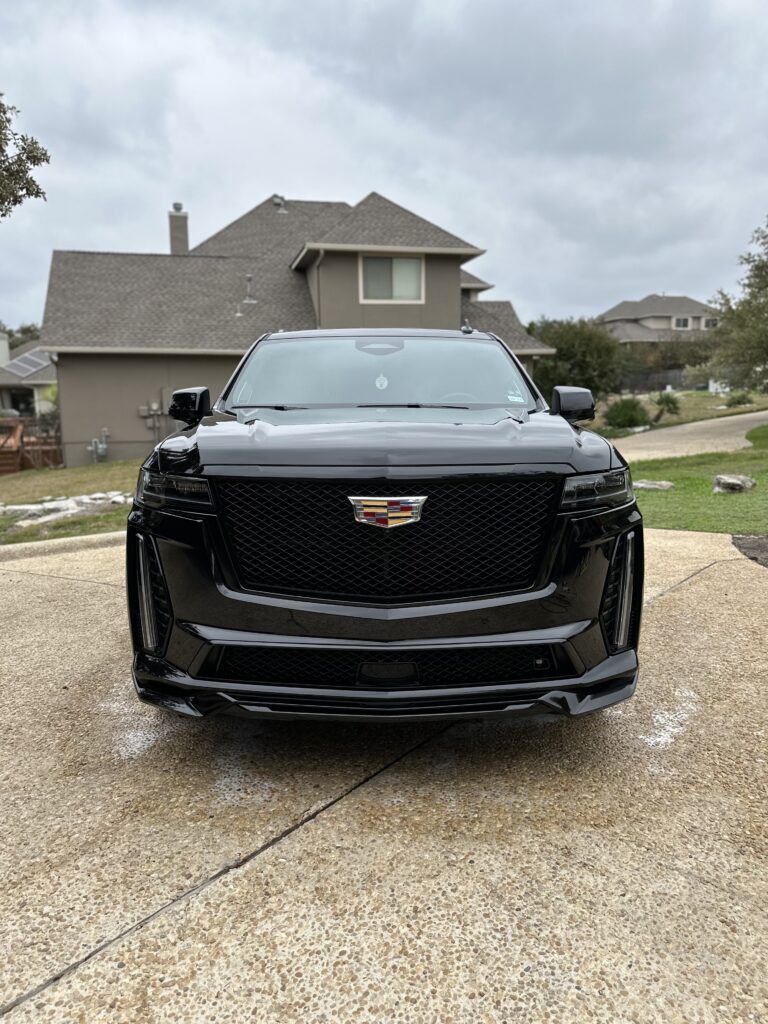 Black SUV detailed by MaxCraft Mobile Detailing in San Antonio, TX